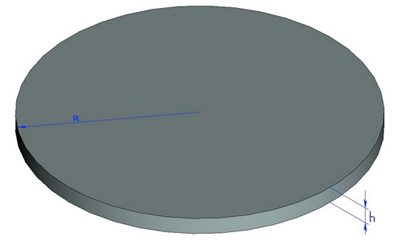 Rotating Solid Disc of Constant Thickness
